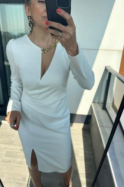 NO NAME Hayalet Tül Detaylı Elbise