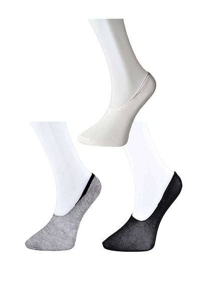 Royaleks Black Gray and White Women's Ballerina Socks 15 pairs