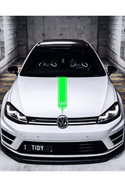 Kuzgunart شريط غطاء محرك السيارة ملصق جديد مخصص بتصميم هيكل السمكة باللون الأ...