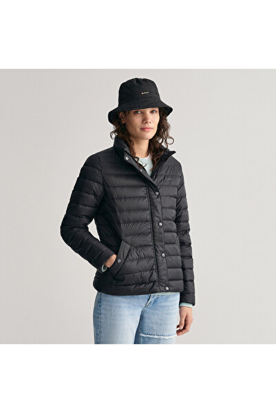 Gant Kadın Siyah Dik Yaka Kapitone Mont