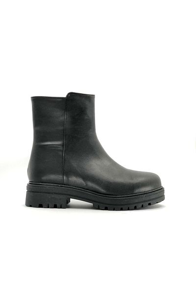 KCMN Ayakdaş 2295 Γυναικείες Μπότες από καουτσούκ Flat Sole Μαύρο