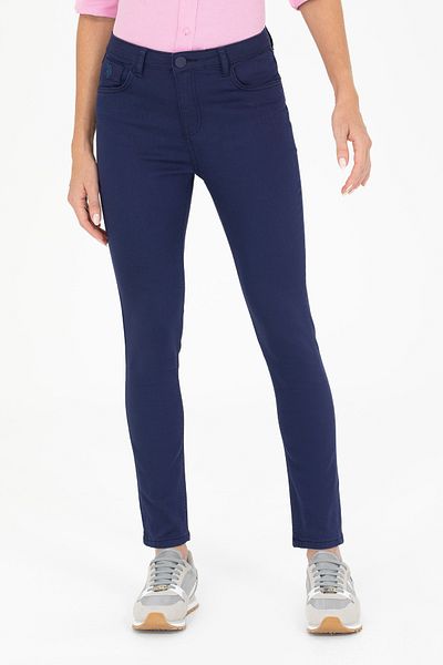 U.S. Polo Assn. Women's Navy Blue Toothpick Fit Pants 50264622-Vr033