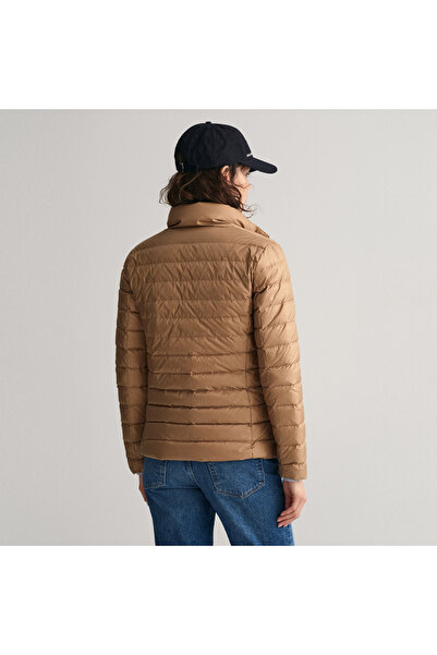 Gant Br?zowy Damski P?aszcz Z Ko?nierzykiem