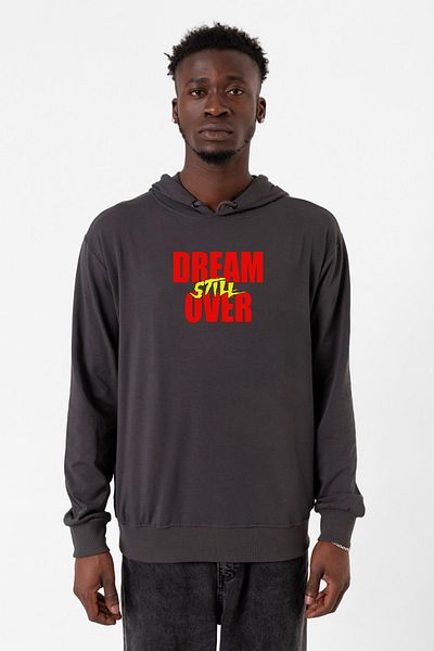 Tshirthane Dream Still Over Smoked Ανδρικό κουκούλα 2 κορδονιών