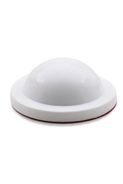 Adilon Silikon Kapı Stoperi Beyaz 3 Adet Tamponu Kendinden Yapışkanlı Beyaz Kapı Kolu Stopu