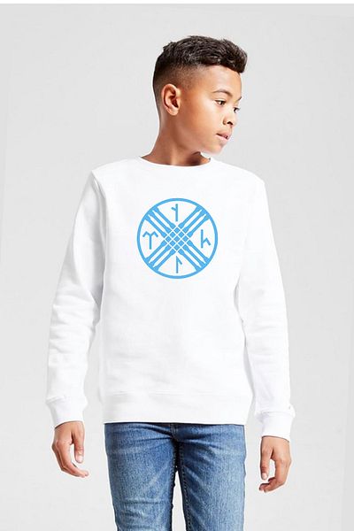 Tshirthane Παιδικό φούτερ Tengri Tamga White 2ip