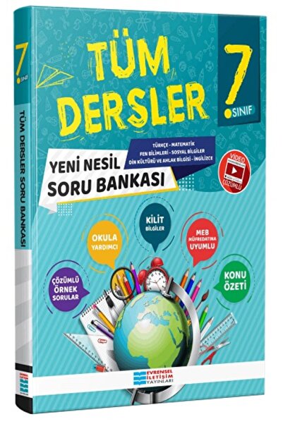 Evrensel İletişim Yayınları 7. Sınıf Tüm Dersler Video Çözümlü Soru Bankası