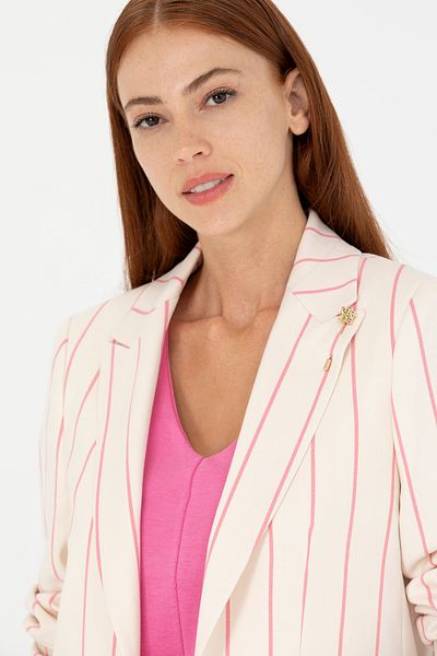 U.S. Polo Assn. سترة نسائية وردية 50264596 -VR041