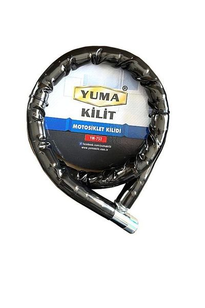 Ethab Ticaret Motorcycle Lock Keyed Bellows Black (Length: 120Cm-Diameter: 22mm)