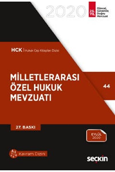 Seçkin Yayıncılık Milletlerarası Özel Hukuk Mevzuatı /