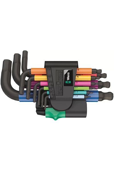 wera 950/9 Hex-plus Short Color Allen Set - 05133164001