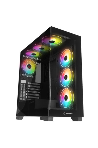 Rampage Hydra V3 Black Camlı 7*12cm Rgb Fan Atx Gaming Kasa