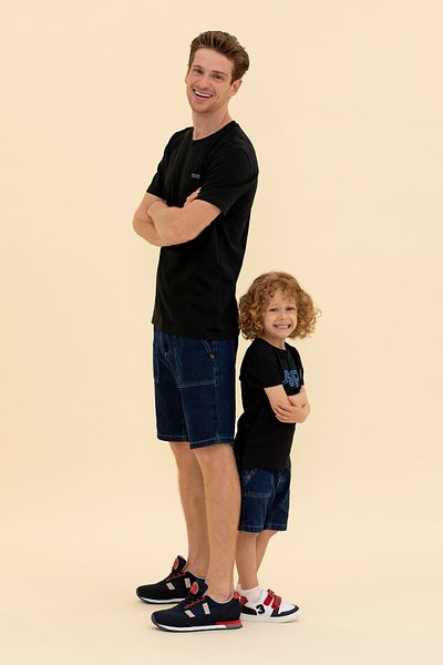U.S. Polo Assn. Men's Black Basic Crew Neck T-Shirt 50264918 -Vr046