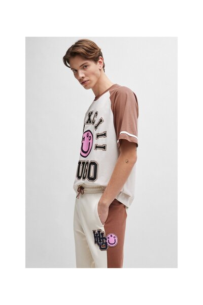 HUGO Varsity'Den İlham Alan Logolu Pamuklu Havlu Eşofman Altı