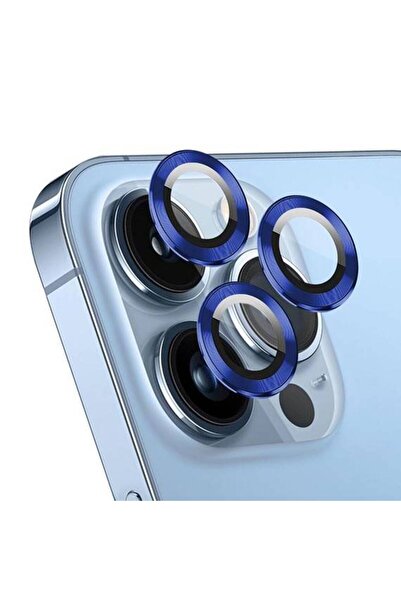 Velvoria iPhone 15 Pro Max 6.7'' Metal Camera Protective Lens Dark Blue