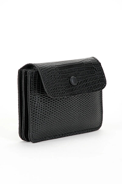 Monalisa Home محفظة حامل بطاقات من الجلد الصناعي باللون الرمادي