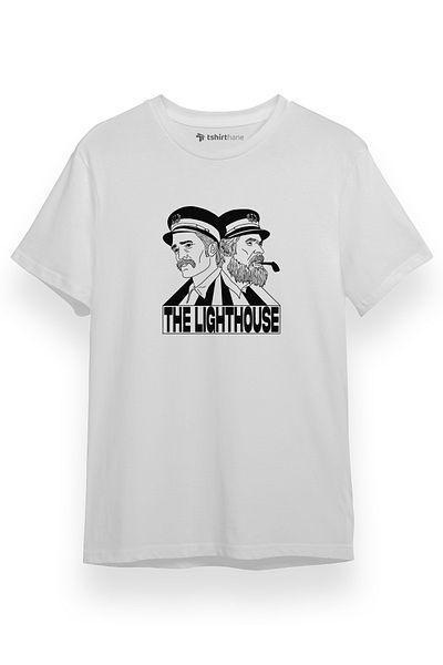 Tshirthane Ανδρικό μπλουζάκι με κοντομάνικο λευκό μπέιζμπολ The Lighthouse