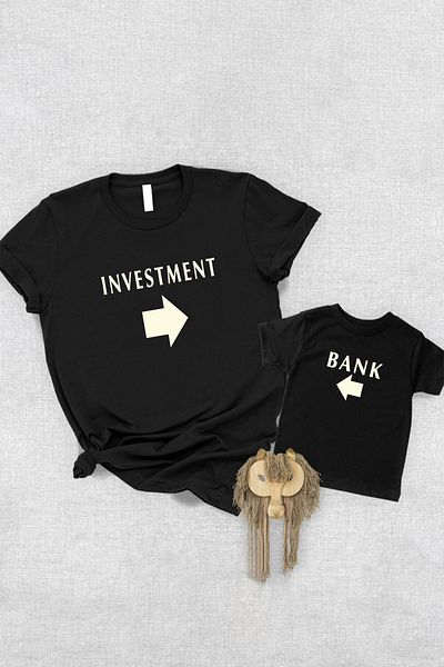Tshirthane Investment Bank Father Son Girl - Τιμή ενός προϊόντος, 2 τεμάχια για να κάνετε συνδυασμό με καλάθι (τουλάχιστον 2)