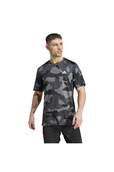 adidas Men's Black Camo T-Shirt - Aop T, Is6153