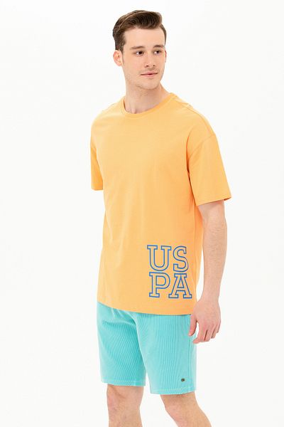 U.S. Polo Assn. تي شيرت رجالي كبير الحجم برقبة دائرية 50264938 -VR202