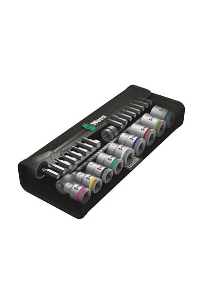 wera 8100 Sb 8 Articulated Metal Zyklop Ratchet Socket Bit Set 3/805004048001