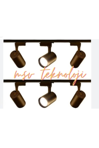 ZMR 220 Volt 30 Watt 6 Adet Siyah Kasa zmr Ray Spot 3000K Günışığı ve 2 adet ...