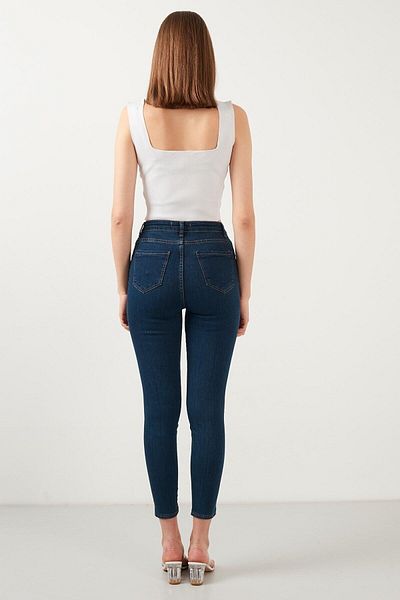 DRC trend Melissa Tess Gold Pantaloni de blugi skinny cu talie înaltă pentru femei