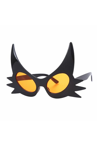 nuit dose Black Color Mustache Design Cat Glasses 19x11 cm