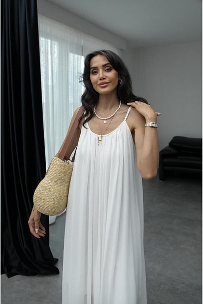 Havoş Φόρεμα Santos White Strap