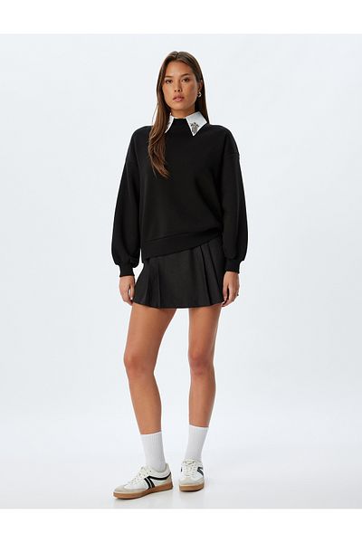 Koton Black Women's Embellished Shirt