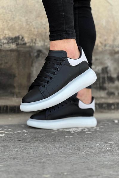 K&A Black White Men's Casual Shoes