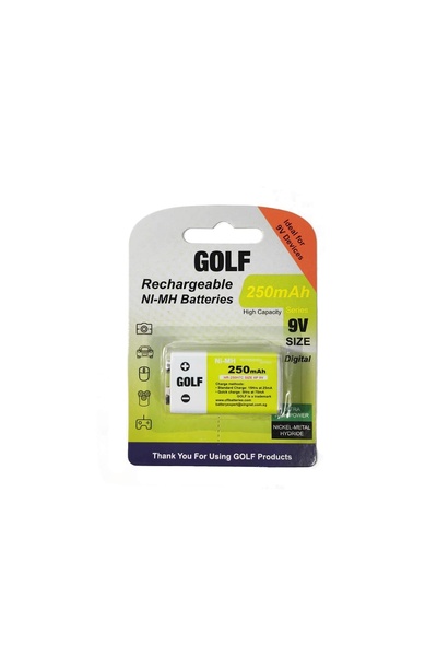 Golf Hr-250h7c Şarjlı Pil 9v 250 Mah Ni-mh