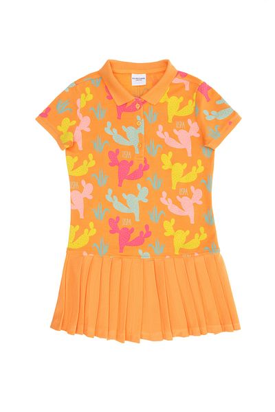 U.S. Polo Assn. Rochie portocalie tricotată pentru fetiță - 50265632 -VR051