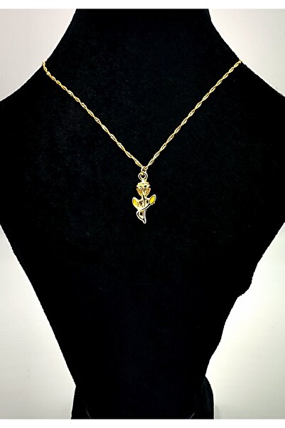 Monalisa Home قلادة بتصميم خاص بدون تشويه مع شكل سلسلة ذهبية اللون