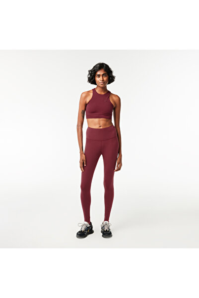 Lacoste Kadın Slim Fit Bordo Tayt