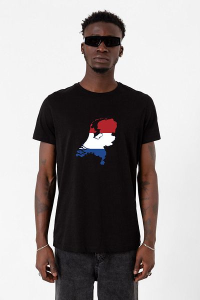 Tshirthane Euro 24 Netherlands Μαύρο ανδρικό μπλουζάκι