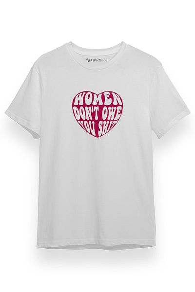 Tshirthane Οι γυναίκες δεν σας χρέωνουν Shit Λευκό κοντομάνικο ανδρικό μπλουζάκι