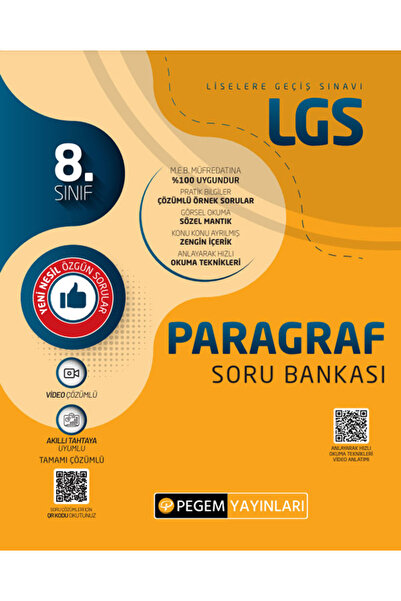 Pegem Akademi Yayıncılık LGS Paragraf Soru Bankası