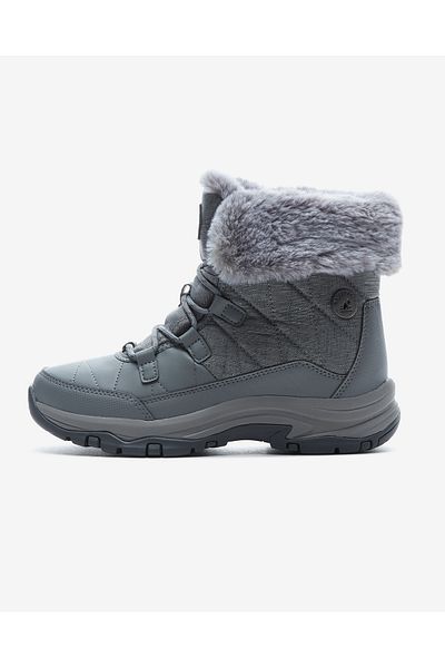 SKECHERS Trego Winter Feelings - Women's Gray Snow Boots 167431