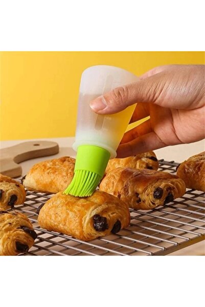 Home Pam Pratik Mini Yağlık Mini Hazneli Yağlık Yağ Sos Ve Yumurta Fırçası Silikon Fırçalı Yağdanlık