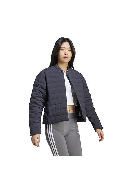 adidas Schwarzer Helionic-Mantel für Damen – L J K – In6279