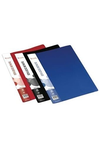 Ticon ملف عرض تقديمي 80 قطعة أحمر اللون