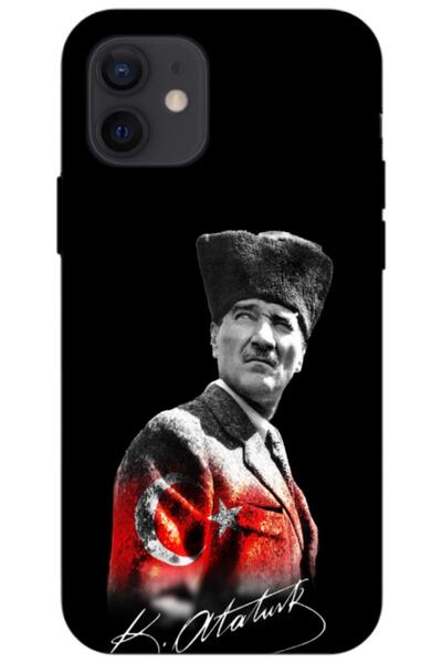 Zebana حافظة سيليكون متوافقة مع هاتف Apple iPhone 12 Pro بتصميم مصطفى كمال أت...