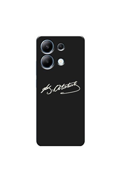 Zebana Xiaomi Redmi Note 13 Pro 5G Uyumlu Kılıf Atatürk İmzası Silikon Kılıf ...