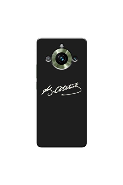 Zebana حافظة متوافقة مع Realme 11 Pro Plus حافظة سيليكون بتوقيع أتاتورك (مطبوعة)