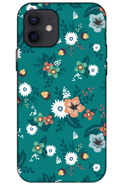 Zebana حافظة سيليكون متوافقة مع هاتف Apple iPhone 12 Pro Spring Flowers 2 (مط...