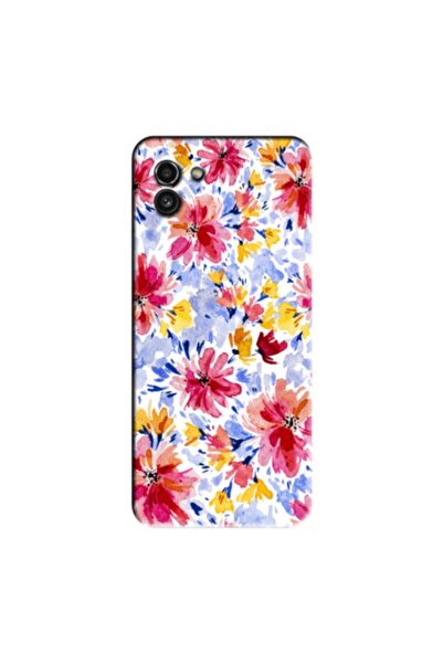 Zebana حافظة متوافقة مع هاتف سامسونج A03، حافظة سيليكون زهور الربيع 7 ( مطبوع )