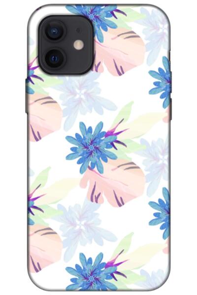Zebana حافظة سيليكون متوافقة مع هاتف Apple iPhone 12 Pro Spring Flowers 6 (مط...