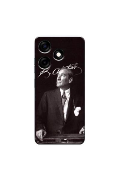 Zebana حافظة متوافقة مع TECNO Spark 10 4G حافظة سيليكون مصطفى كمال أتاتورك (م...