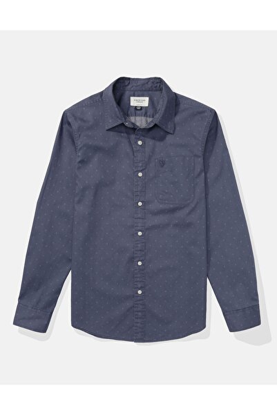 AMERICAN EAGLE Ae Slim Fit Daily Plaid Button-Up Shirt - U-0150-2580-405